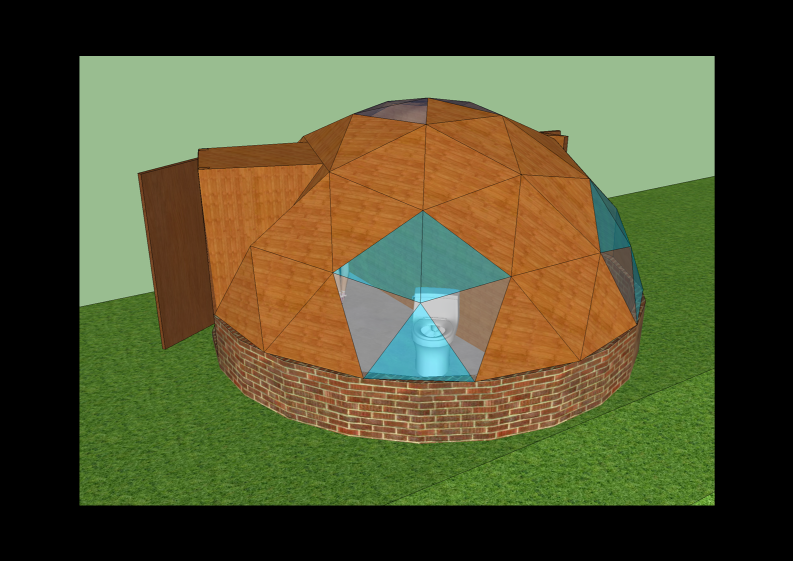 CONSTRUCCION DOMO GEODESICO BAMBU BANO GUATEMALA